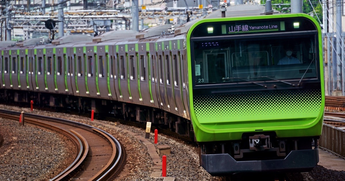 Yamanote line train in Tokyo